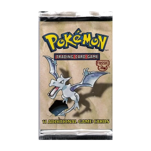 Pokemon Unlimited Fossil Set Booster Pack CARDS LIVE OPENING