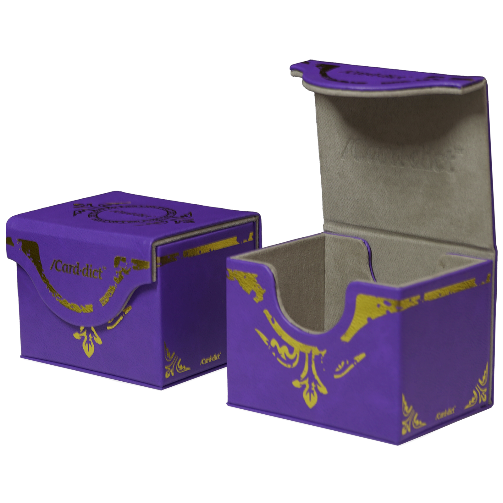 /Card·dict™ Pu Leather Deck Box Carddict Purple