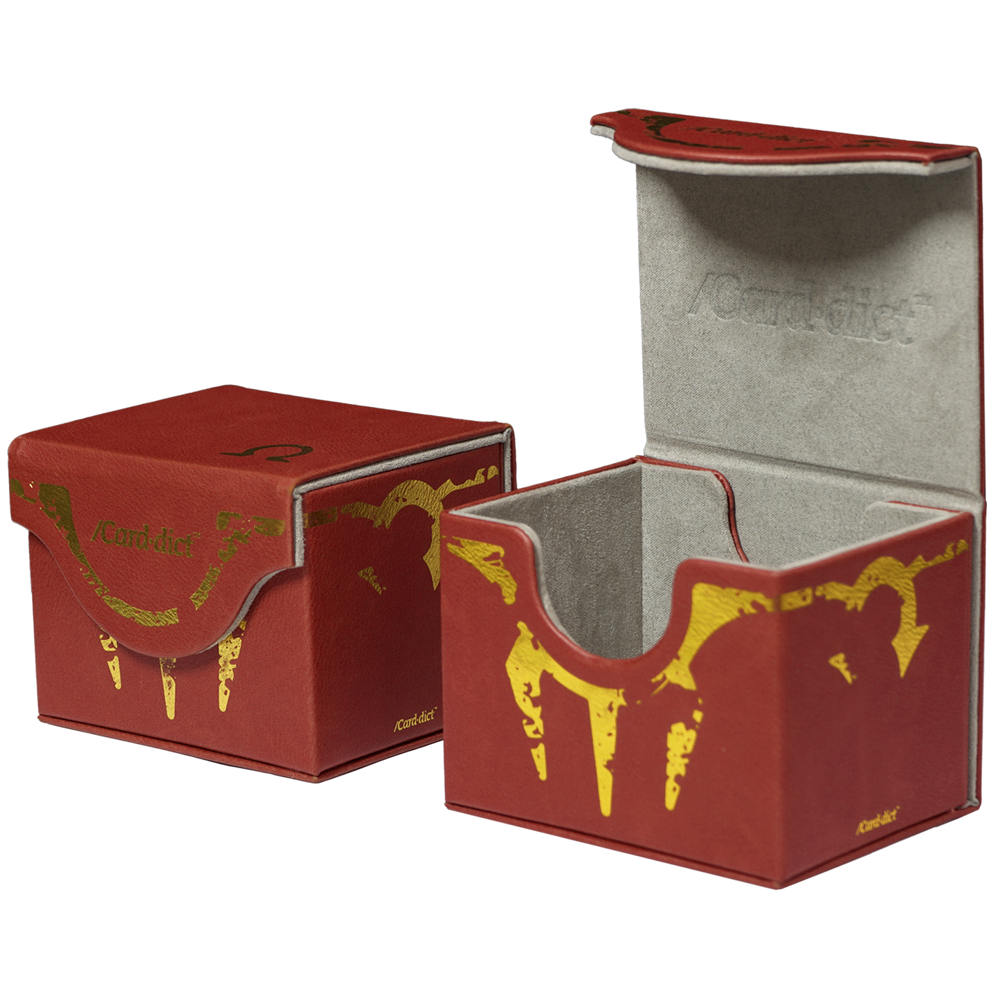 /Card·dict™ Pu Leather Deck Box Omega Red