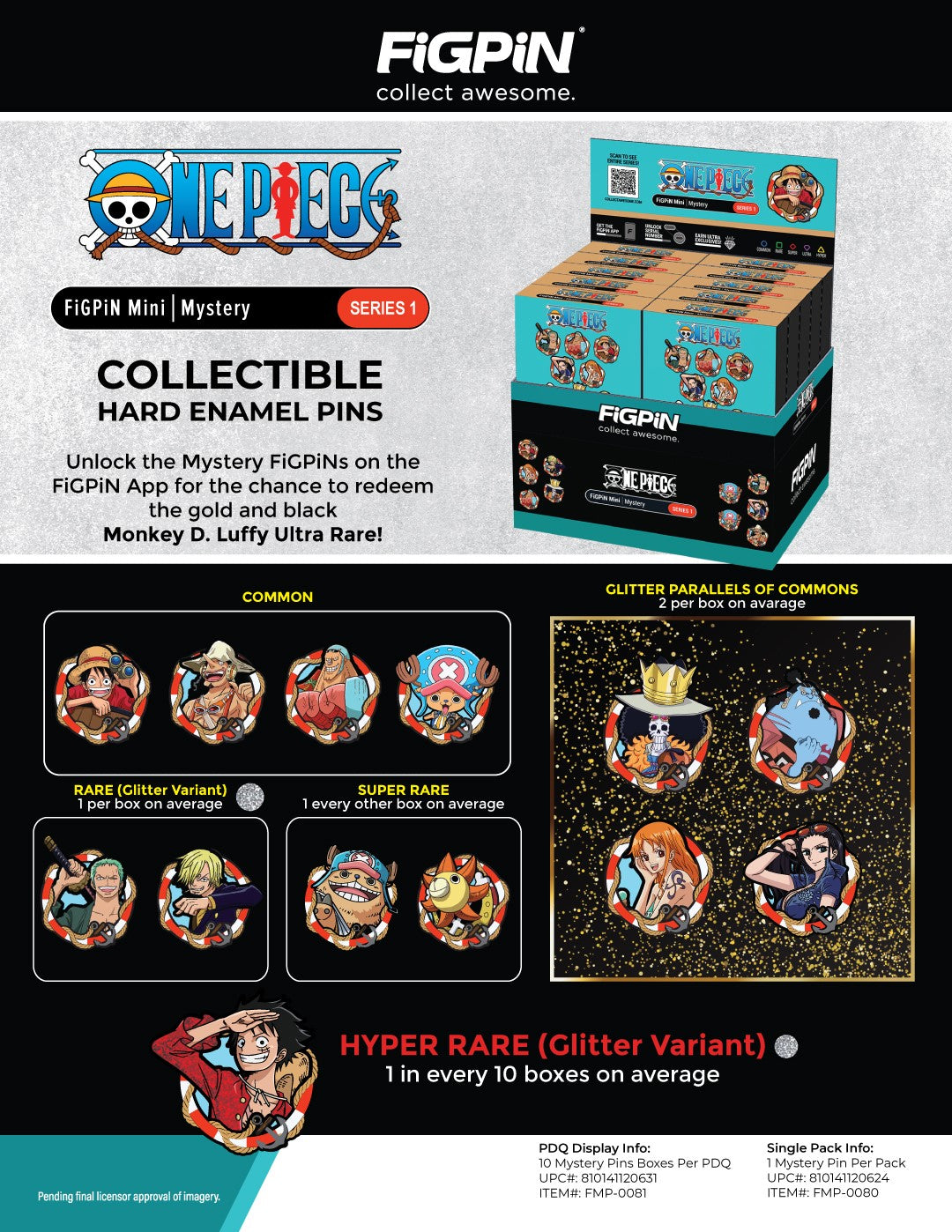 FiGPiN ONE PIECE MYSTERY SERIES LIVE OPENING