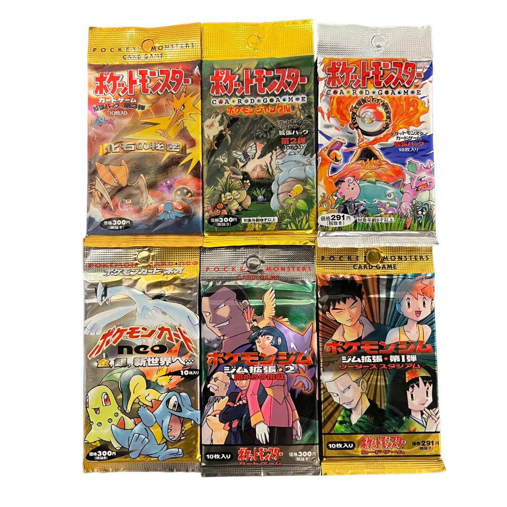 Pokemon Vintage Japanese Booster Pack CARDS LIVE OPENING