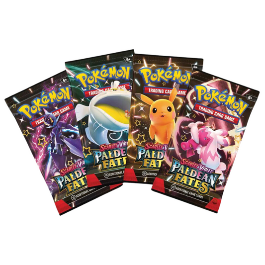 Pokemon Scarlet and Violet 4.5 Paldean Fates Tins and Collection Box CARDS LIVE OPENING