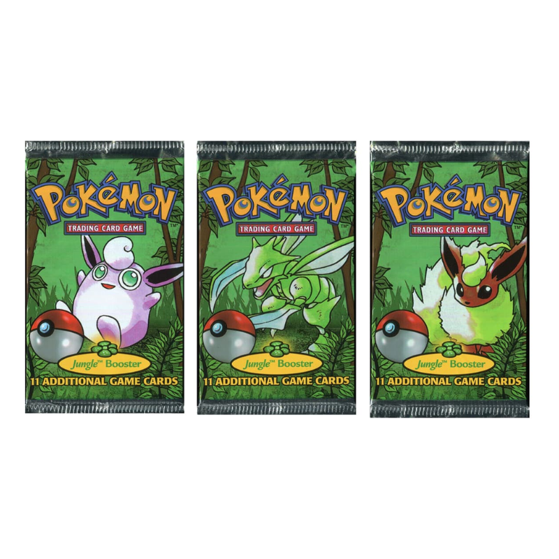 Pokemon Unlimited Jungle Booster Pack CARDS LIVE OPENING