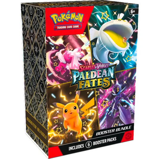 Pokemon English Paldean Fates Booster Bundle CARDS LIVE OPENING