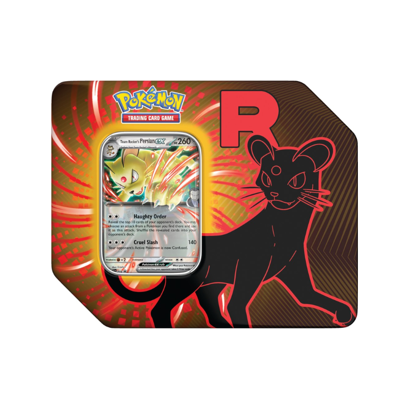 Pokemon English Team Rocket Tin CARDS LIVE OPENING