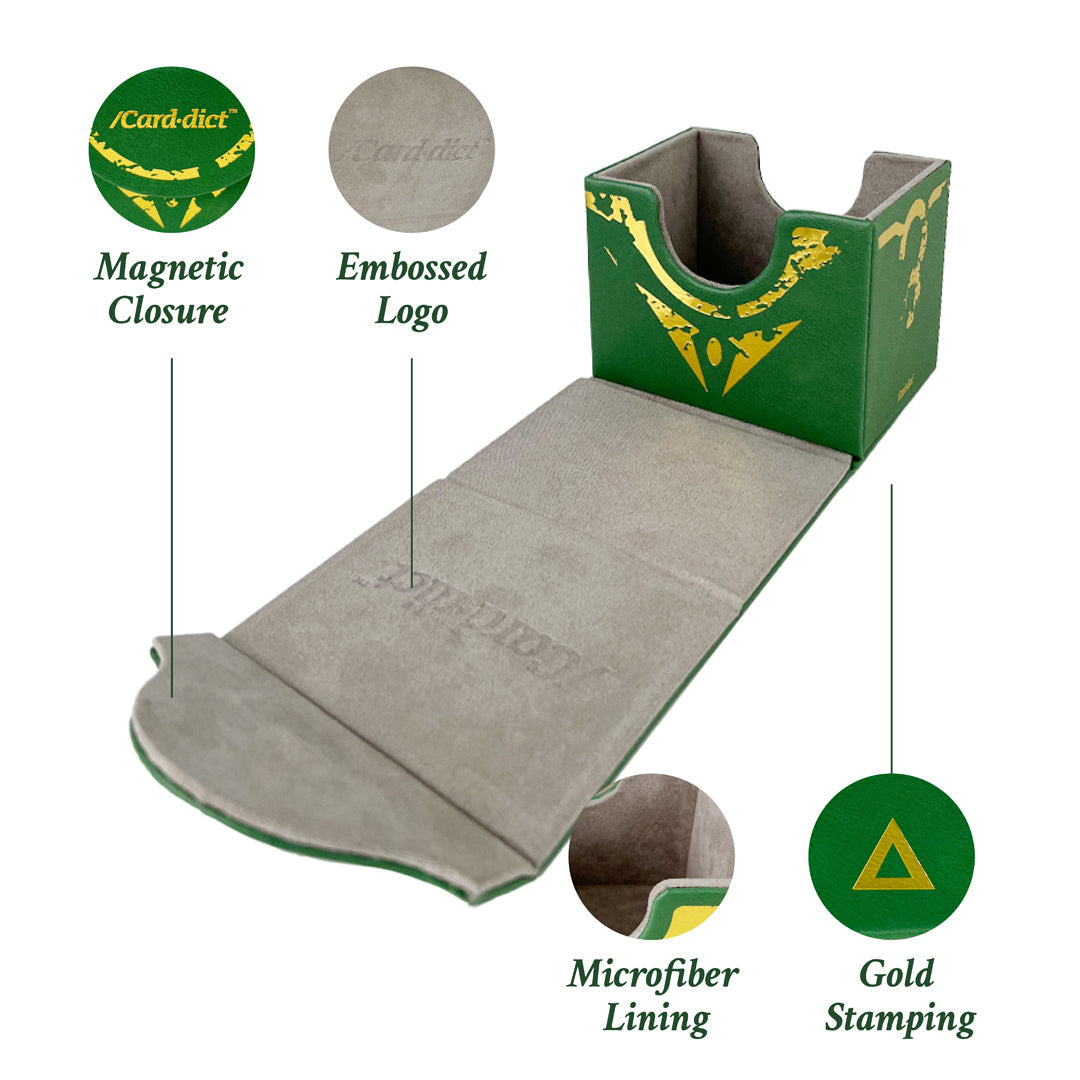 /Card·dict™ Pu Leather Deck Box Delta Green