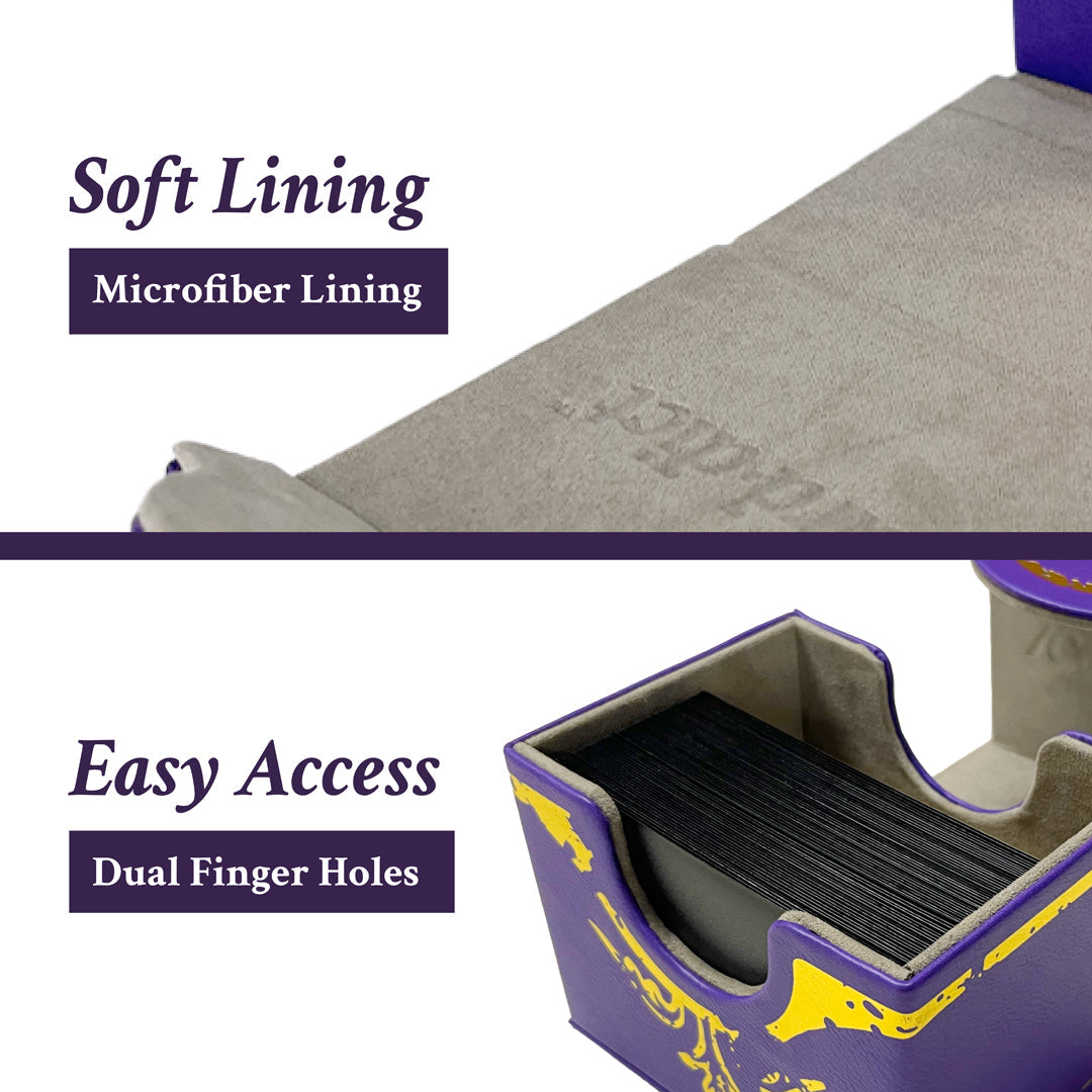 /Card·dict™ Pu Leather Deck Box Carddict Purple