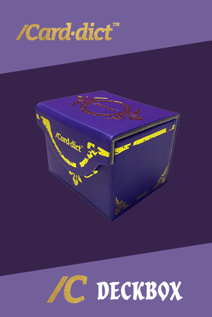 /Card·dict™ Pu Leather Deck Box Carddict Purple