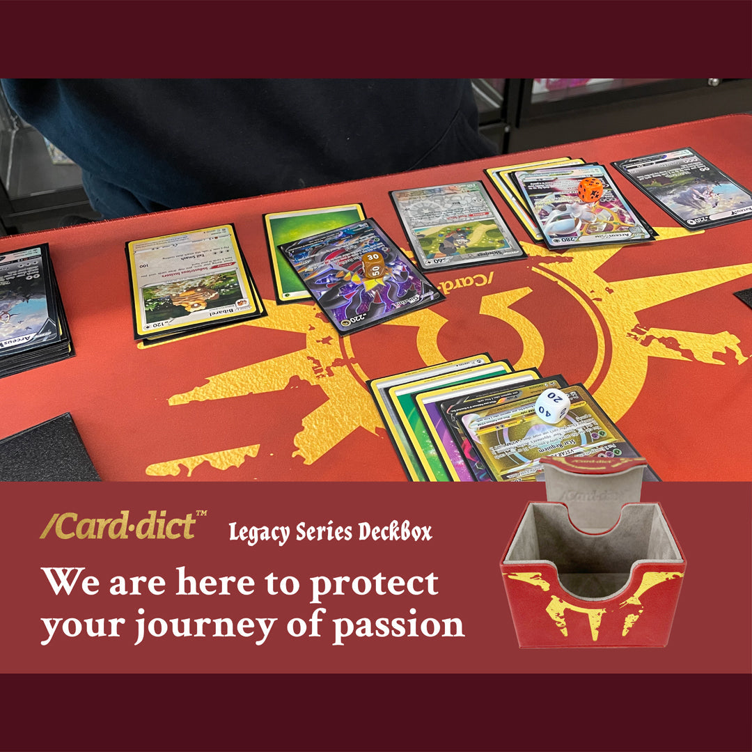 /Card·dict™ Pu Leather Deck Box Omega Red