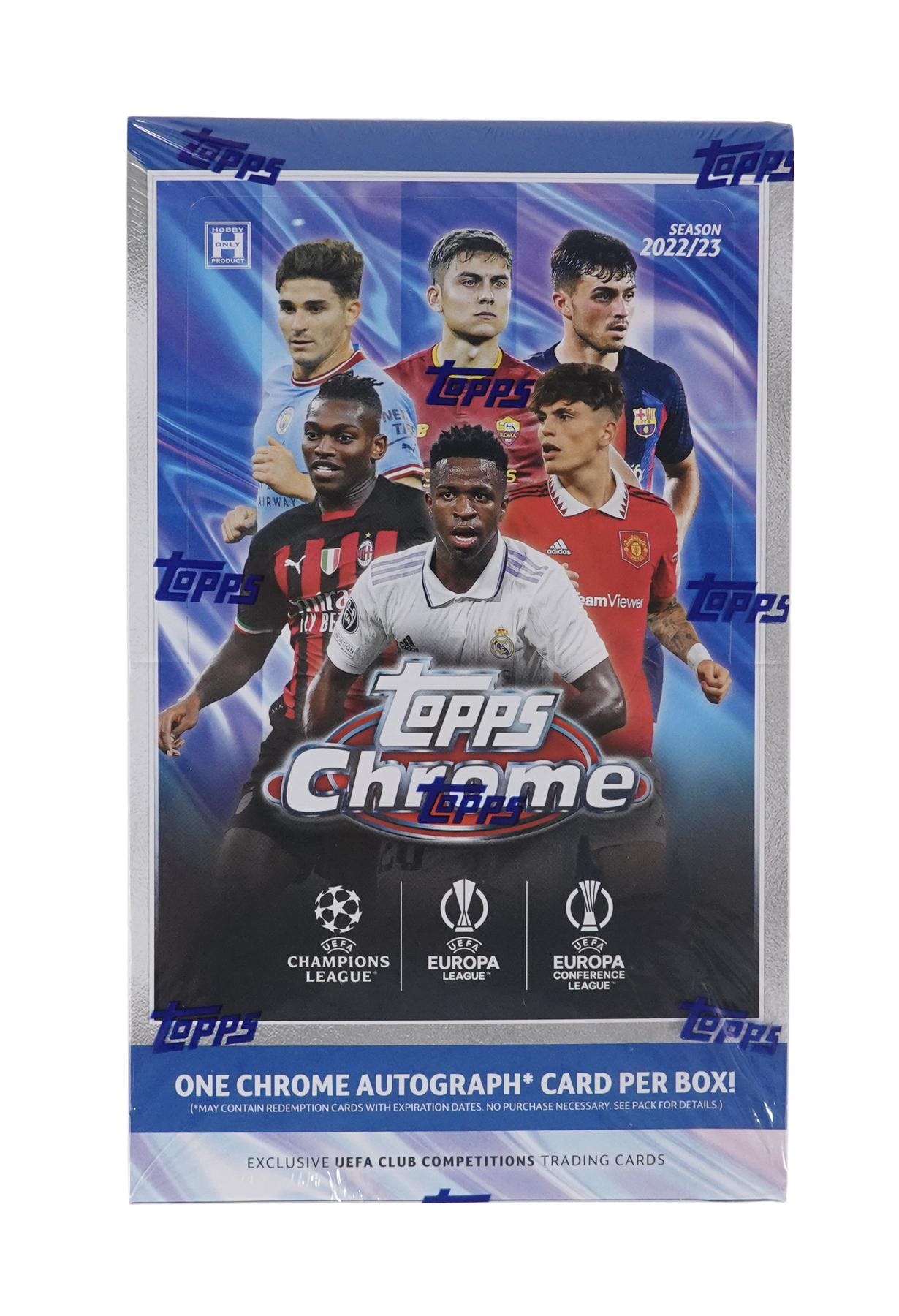 2022-23 Topps Chrome UEFA Club Competitions Factory Sealed Hobby Box