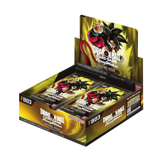 BANDAI Dragon Ball Super English FB03 Fusion World Raging Roar CARDS LIVE OPENING