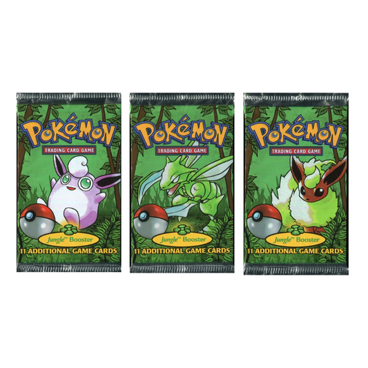 Pokemon Unlimited Jungle Booster Pack CARDS LIVE OPENING