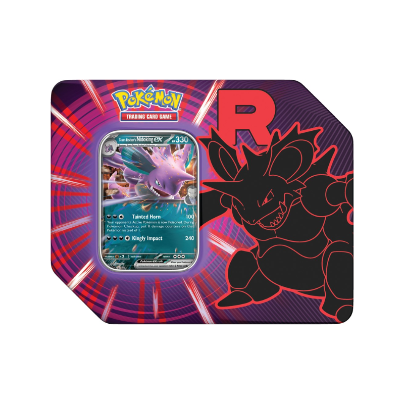 Pokemon English Team Rocket Tin CARDS LIVE OPENING
