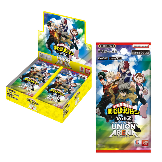 Union Arena Japanese My Hero Academia JP Vol. 2 [UA06BT] CARDS LIVE OPENING