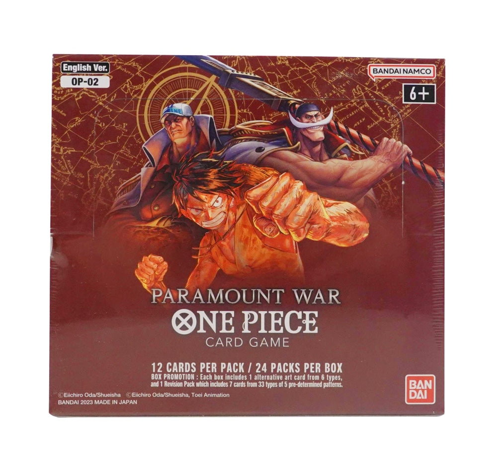 One Piece Paramount War [Op-02 English] [Cxc Card Live Opening] Booster Box Games