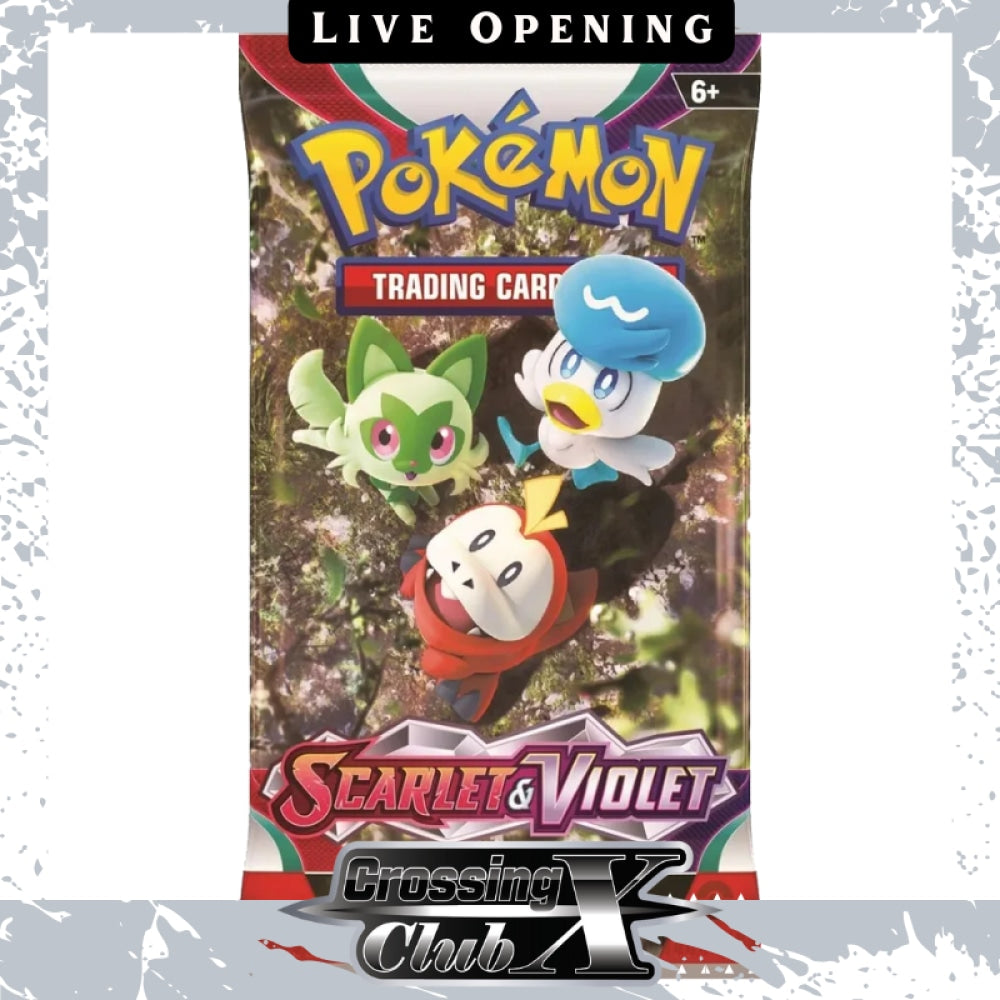 Scarlet And Violet Booster Pack [Cxc Card Live Opening] Games