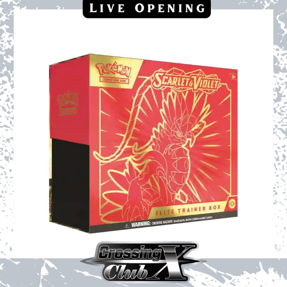 Scarlet And Violet Elite Trainer Box [Cxc Card Live Opening] Koraidon Games